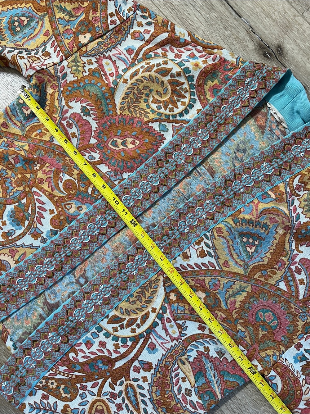 Soft Surroundings - Paisley Tapestry Open Kimono Verrado Jacket, Great Condition - Picture 9 of 12
